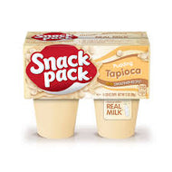 SNACK PACK TAPIOCA PUDDING 4 CT 3.25 OZ