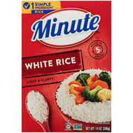 MINUTE WHITE RICE LIGHT & FLUFFY 14 OZ