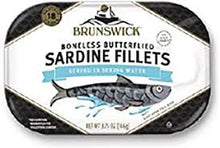Brunswick Boneless Butterflied Sardine Fillets Spring Water 3.75 oz