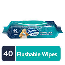 Charmin Flushable Wipes 40 count Shower Fresh