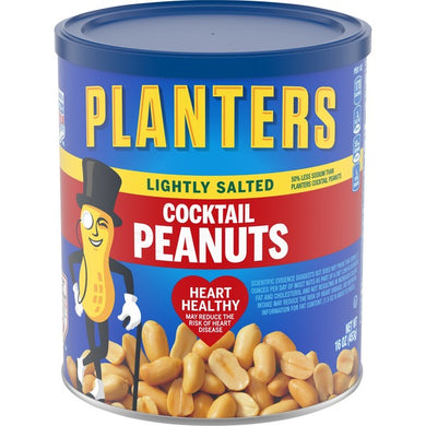 PLANTERS COCKTAIL LIGHTLY SALTED PEANUTS 16 OZ