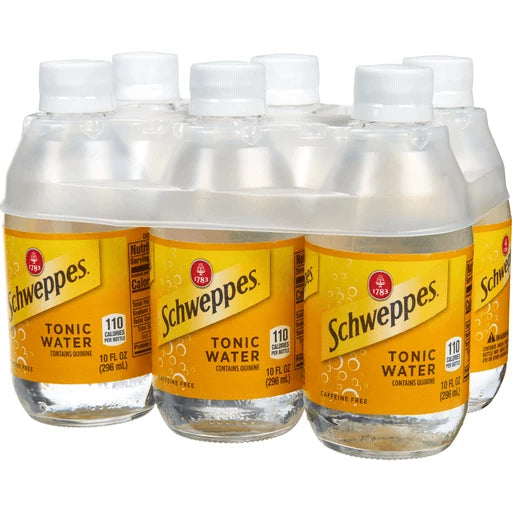 SCHWEPPES TONIC WATER 10 OZ 6 PACK